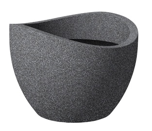 Цветочный горшок Scheurich Granit 250/30, пластик, Ø 30 см, темно-серый