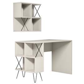Galds Kalune Design Desk Extra 2, krēmkrāsa