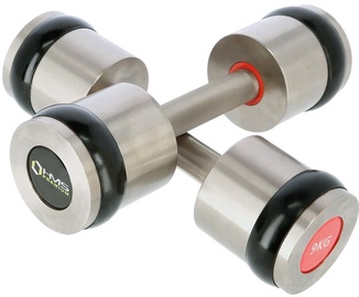 Svorių rinkinys HMS Chrome Dumbbells, 9 kg x 2 vnt.