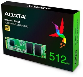 Kietasis diskas (SSD) Adata Ultimate SU650, M.2, 512 GB