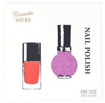 Zeķes Sukeno Cosmetic Socks Nail Polish, oranža/rozā, 2 gab.