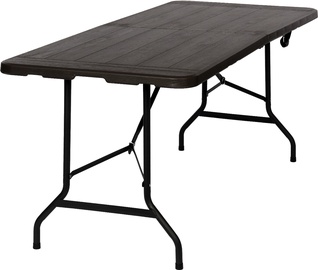 Dārza galds OTE Wood Catering Table, melna, 180 cm x 70 cm x 74 cm