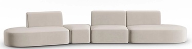 Moduļu dīvāns Micadoni Home Shane, gaiši bēša, kreisais, 412 x 124 cm x 74 cm