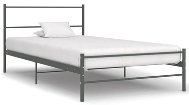 Кровать VLX Metal 286493, 205 x 97 cm, серый (поврежденная упаковка)/01