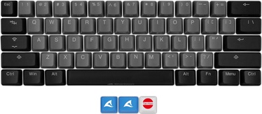 Чехол на клавиатуру Sharkoon Skiller SAC20 S4 62 pcs, черный/серый