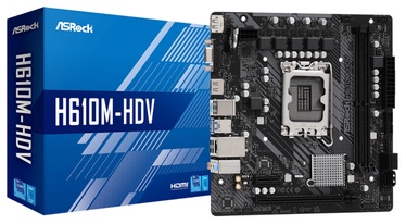 Pagrindinė plokštė ASRock H610M-HDV H610