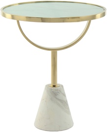 Kohvilaud Kayoom Rocio 100, kuldne/valge, 46 cm x 46 cm x 54 cm