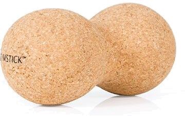 Массажный шарик Active Fascia Doubleball Cork 72048, бежевый, 75 мм