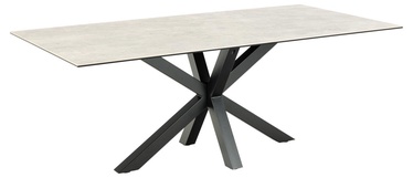 Обеденный стол Heaven Anista, черный/серый, 2000 мм x 1000 мм x 755 мм