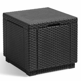 Пуф VLX Allibert Cube 213816, черный, 42 см x 42 см x 39 см
