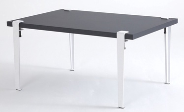 Kafijas galdiņš Kalune Design Neda, balta/antracīta, 60 cm x 90 cm x 45 cm