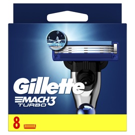 Бритвенная головка Gillette Mach3 Turbo, 8 шт.