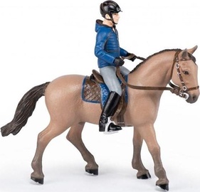 Фигурка-игрушка Papo Walking Horse And Rider 442877