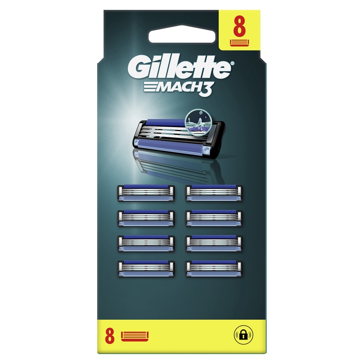 Лезвия Gillette Mach3, 8 шт.