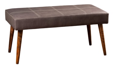 Pufs Kalune Design Pole Ahsap Ayakli, antracīta, 92 cm x 46 cm x 44 cm