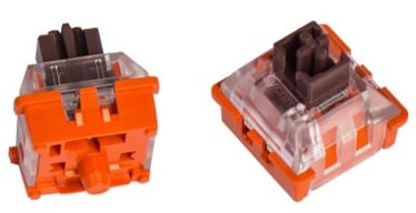 Slēdzis Keychron Lava Optical Brown Switch Set Z83, brūna/oranža