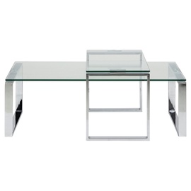 Журнальный столик Katrine 61537, прозрачный, 69 см x 115 см x 45 см