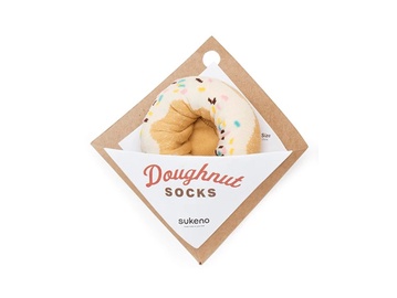 Kojinės Sukeno Doughnut Socks Rainbow Sprinkles, mėlynos/rudos/baltos, 2 vnt.