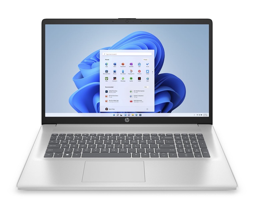 Sülearvuti HP Laptop 17-cp2009ny, AMD Ryzen™ 3 7320U, 8 GB, 256 GB, 17.3 ", AMD Radeon Graphics, hõbe, en
