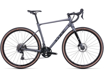 Велосипед gravel Cube Nuroad Race, 28 ″, 21" (53 cm) рама, черный/серый