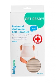 Бандаж для беременных BabyOno Postnatal Abdominal Belt, бежевый, L