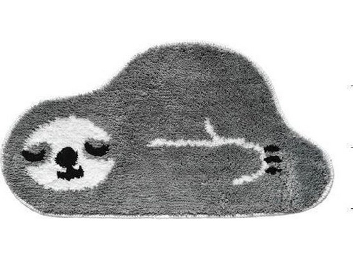 Paklājs iekštelpu, pelēka, 75 cm x 40 cm