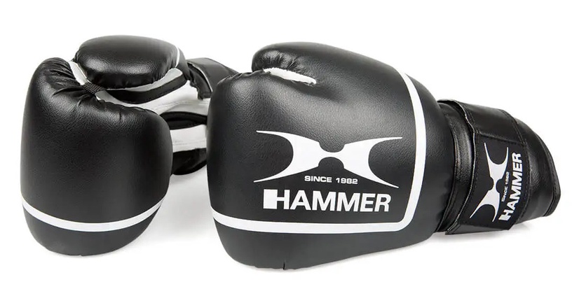 Боксерские перчатки Hammer Fit II, белый/черный, 6 oz