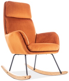 Atzveltnes krēsls Hoover, oranža, 70 cm x 49 cm x 106 cm