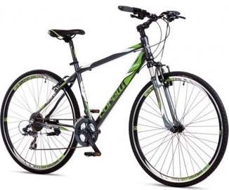 Велосипед Corelli Trivor 1.0 40503, мужские, белый/зеленый/серый, 28″