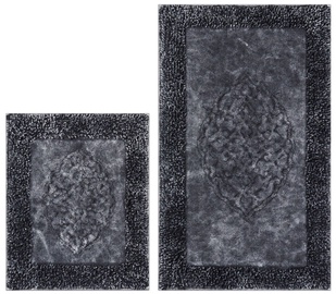 Vannasistabas paklājiņu komplekts Foutastic COTTONKT000207, antracīta, 100 cm x 60 cm