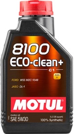 Машинное масло Motul 8100 Eco Clean+ 5W - 30, синтетический, для легкового автомобиля, 1 л