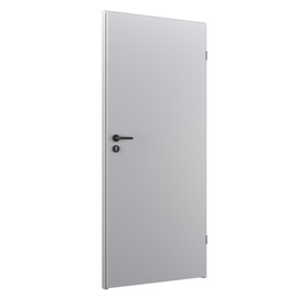 Дверь Basic RAL9010, левосторонняя, белый, 203 x 105.2 x 4 см