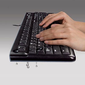 Klaviatuur Logitech Desktop DESKTOP MK120 EN, must