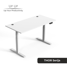 Rašomasis stalas reguliuojamo aukščio Thor, baltas