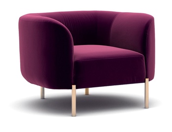 Dīvāns Hanah Home Macaroon, fuksīna (magenta), 82 x 98 cm x 70 cm
