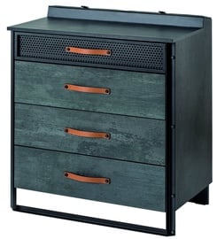 Комод Kalune Design Dark Metal, многоцветный, 48 x 78 x 87 см