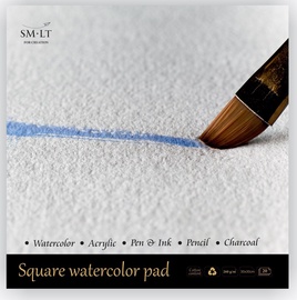 Joonistuspaber Smiltainis Watercolor Pad, 260 g/m², valge