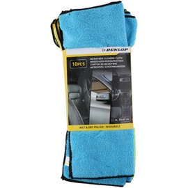 Ткань для чистки автомобиля Dunlop, 350 мм x 400 мм, 10 шт.
