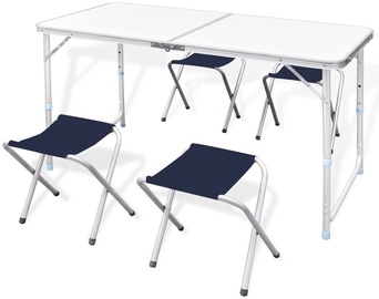 Kempinga mēbeļu komplekts VLX Camping Table Set with 4 Stools