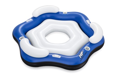 Piepūšamais plosts Bestway Hydro-Force X3 Island, zila/balta, 173 cm x 191 cm