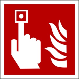 Знак пожарной безопасности LUUSMII10, 100x100 мм
