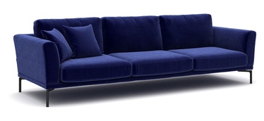 Dīvāns Hanah Home Jade, zila, 94 x 270 cm x 82 cm