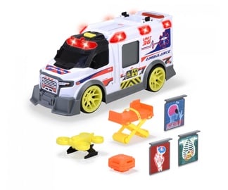 Transporta rotaļlietu komplekts Dickie Toys Ambulance 203307003, balta/daudzkrāsaina