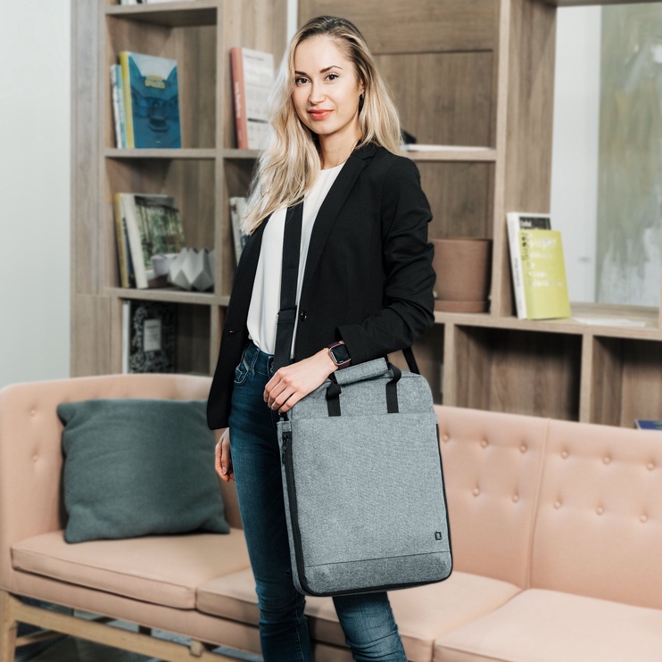 Сумка для ноутбука Dicota Eco Tote Bag Motion, синий, 13-15.6″