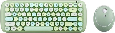 Комплект клавиатуры и мыши MOFII Candy 2.4G EN, зеленый, беспроводная