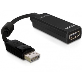 Адаптер Delock Display port to HDMI-I Display port male, HDMI female, 0.2 м, черный