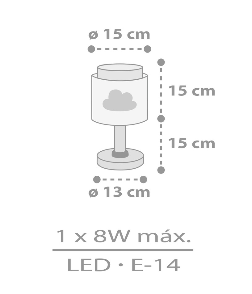 Galda stāvlampas Dalber Baby Dreams Cloud, E14, 8W