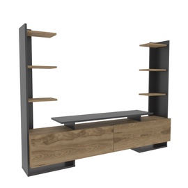 TV-laud Kalune Design Ava, must/tamm, 31.7 cm x 183.6 cm x 140 cm