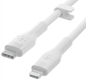 Kabelis Belkin BoostCharge USB-A for Lightning, 1x USB Type-C/1 x Lightning, 2 m, balta, 15 W