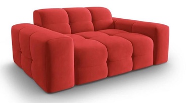 Dīvāns Micadoni Home Kendal Velvet, sarkana, 156 x 103 cm x 79 cm